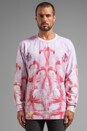 view 1 of 5 Flamingo in Love Jumper in Pink White