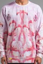 view 4 of 5 Flamingo in Love Jumper in Pink White