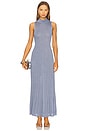 view 1 of 4 Flora Knit Glitter Dress in Summer Blue Glitter
