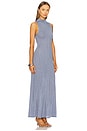 view 2 of 4 Flora Knit Glitter Dress in Summer Blue Glitter