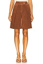 view 1 of 6 Lea Suede Leather Bermuda Shorts in Deep Cognac