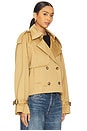 view 3 of 5 Jessica Cropped Trench Coat in Desert Sand