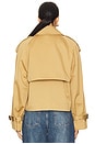 view 4 of 5 Jessica Cropped Trench Coat in Desert Sand
