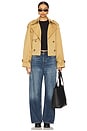 view 5 of 5 Jessica Cropped Trench Coat in Desert Sand