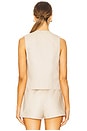 view 3 of 4 Tala Ann Linen Vest in Light Canvas