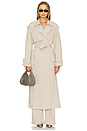 view 2 of 4 Cordelia Denim Trench Coat in Sandstone