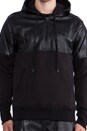 view 4 of 6 Leather Detailed Hoody in Black