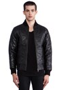 view 2 of 6 Leather Bomber in Black