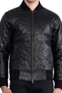view 5 of 6 Leather Bomber in Black