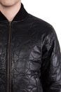 view 6 of 6 Leather Bomber in Black