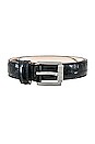 view 3 of 3 Atlas Croco Belt in Black