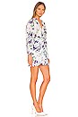 view 2 of 3 Odine Dress in Green & Purple