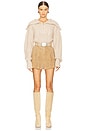 view 5 of 6 Bow Shorts in Light Beige