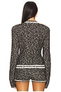 view 4 of 5 Saphira Cardigan in Black & Ecru