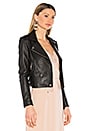 view 3 of 7 Ashville Leather Moto Jacket in Black
