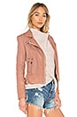 view 2 of 4 Han Leather Jacket in Old Pink