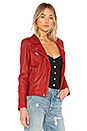 view 2 of 4 Han Leather Jacket in Ruby
