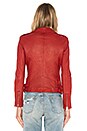 view 3 of 4 Han Leather Jacket in Ruby
