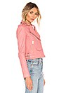 view 2 of 4 Ashville Leather Jacket in Blush Lurex