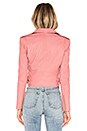 view 3 of 4 Ashville Leather Jacket in Blush Lurex