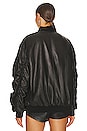 view 4 of 5 Morel Leather Bomber in Black