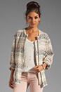 view 1 of 6 Oscar Tribal Oversized Jacket in Ecru