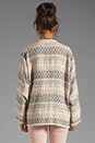 view 3 of 6 Oscar Tribal Oversized Jacket in Ecru