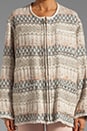 view 4 of 6 Oscar Tribal Oversized Jacket in Ecru