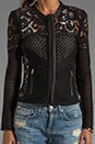 view 4 of 5 Lewis Lace Jacket in Noir
