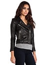 view 3 of 7 Ebeyna Leather Moto in Black