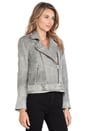 view 3 of 6 Jova Leather Jacket in Grey