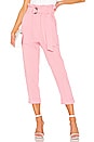 view 1 of 4 PANTALON TAILLE HAUTE HARMONY in Light Pink