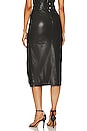 view 3 of 4 JUPE EN CUIR MAGALI in Black