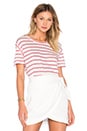 view 1 of 4 Brookly Tee in Ecru & Red