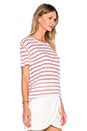 view 2 of 4 Brookly Tee in Ecru & Red