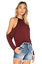 view 2 of 4 Camna Top in Burgundy