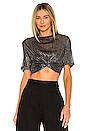 view 1 of 5 Lisk Blouse in Black & Silver