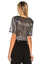 view 3 of 5 Lisk Blouse in Black & Silver