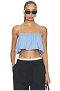 view 1 of 4 Naomy Top in Azur Blue