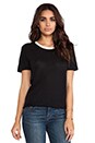 view 1 of 4 Cora Tee in Black & Off White