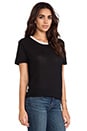 view 2 of 4 Cora Tee in Black & Off White