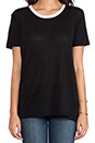 view 4 of 4 Cora Tee in Black & Off White