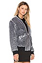 view 4 of 7 Amaia Sequin Bomber Jacket in Black