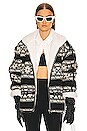 view 1 of 4 Jelkinson Graphic Jacquard Jacket in Black