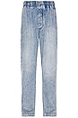 view 2 of 4 Timeo Fluid Denim Pants in Light Blue
