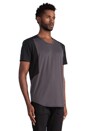 view 2 of 5 Wik-Tech Shoulder Panel Tee in Black/Charcoal in Black & Charcoal