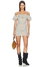 view 1 of 3 MINIVESTIDO DAVILLA in Ecru & Black