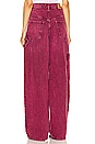 view 3 of 4 Solene Utility Jeans in Raspberry