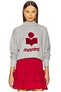 view 1 of 4 Moby Sweatshirt in Grey & Red