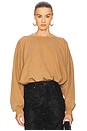 view 1 of 4 Sauria Sweatshirt in Caramel